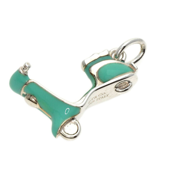 Tiffany Handbags - Tiffany Co Scooter Enamel Charm Pendant Silver